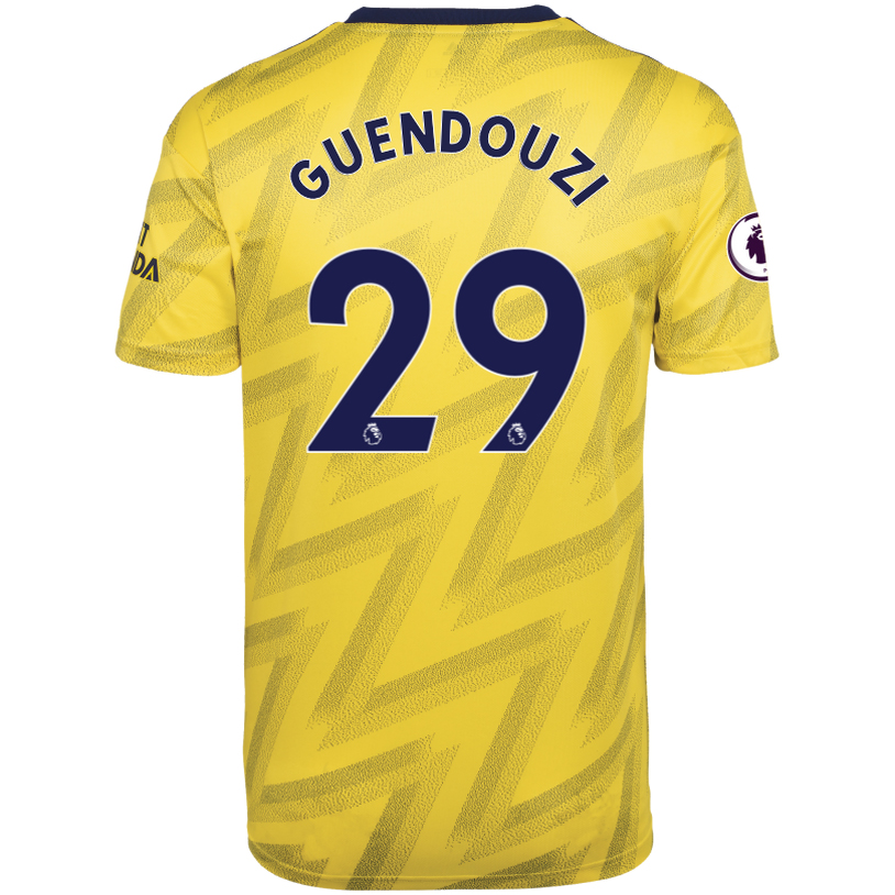 Lapset Jalkapallo Matteo Guendouzi 29 Vieraspaita Keltainen Pelipaita 2019/20 Lyhythihainen Paita