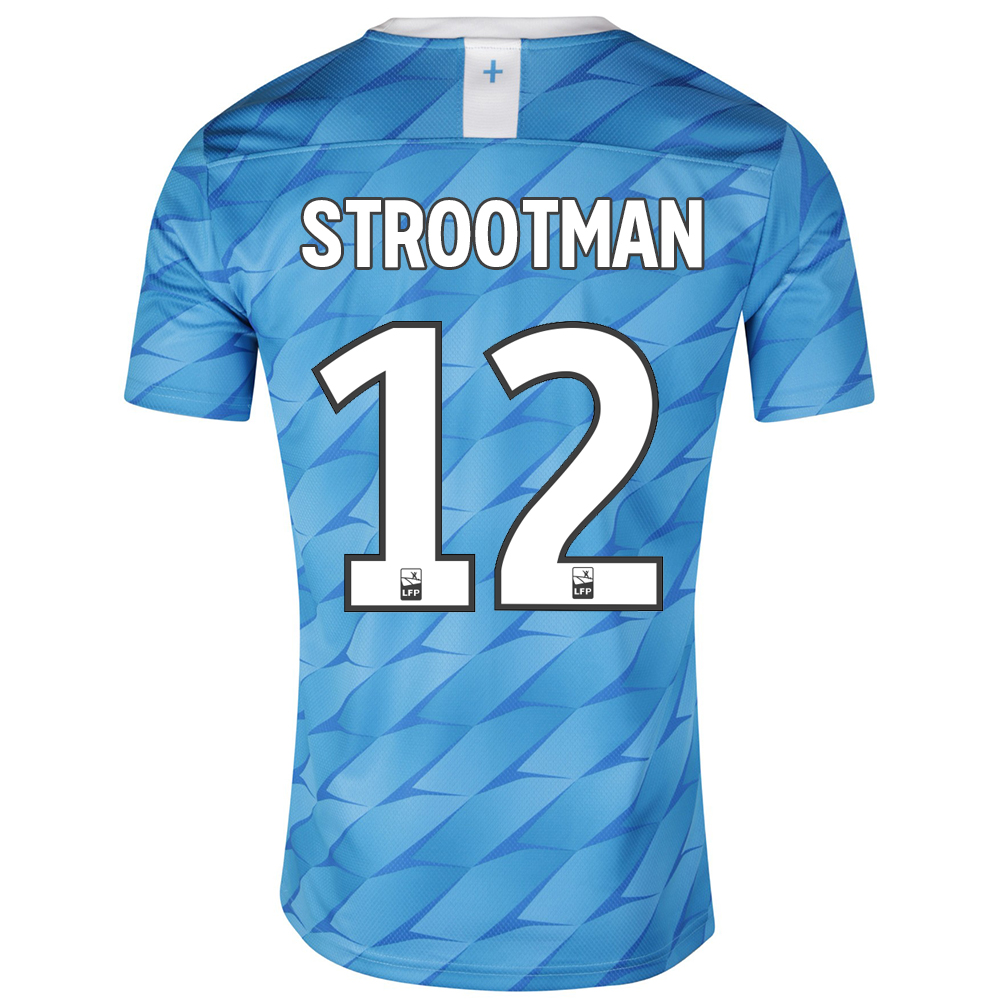 Lapset Jalkapallo Kevin Strootman 12 Vieraspaita Sininen Pelipaita 2019/20 Lyhythihainen Paita