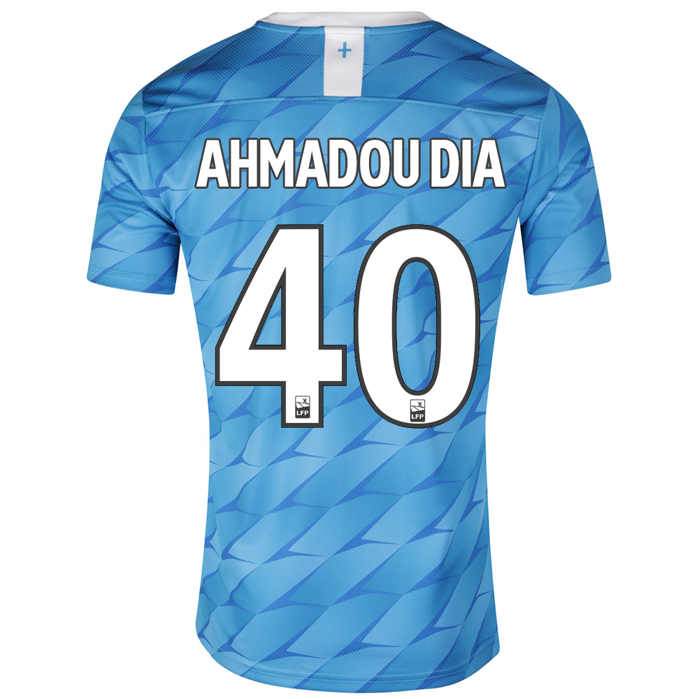 Lapset Jalkapallo Ahmadou Dia 40 Vieraspaita Sininen Pelipaita 2019/20 Lyhythihainen Paita