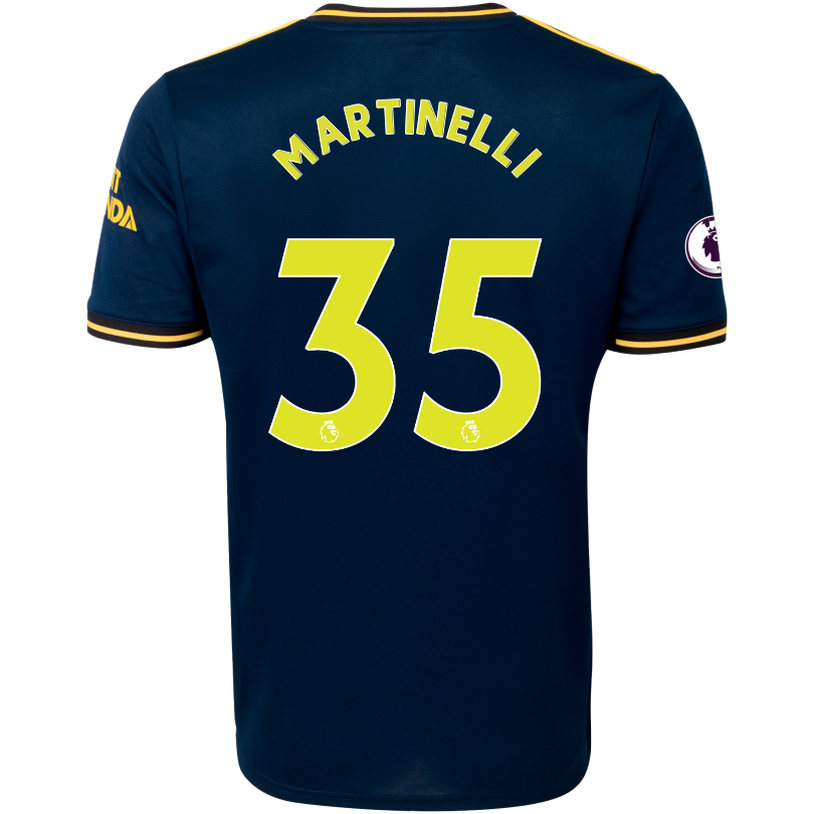 Lapset Jalkapallo Gabriel Martinelli 35 3. Paita Tummansininen Pelipaita 2019/20 Lyhythihainen Paita