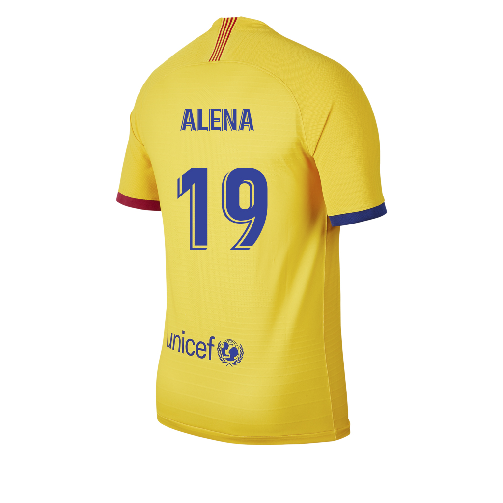 Lapset Jalkapallo Carles Alena 19 Vieraspaita Keltainen Pelipaita 2019/20 Lyhythihainen Paita
