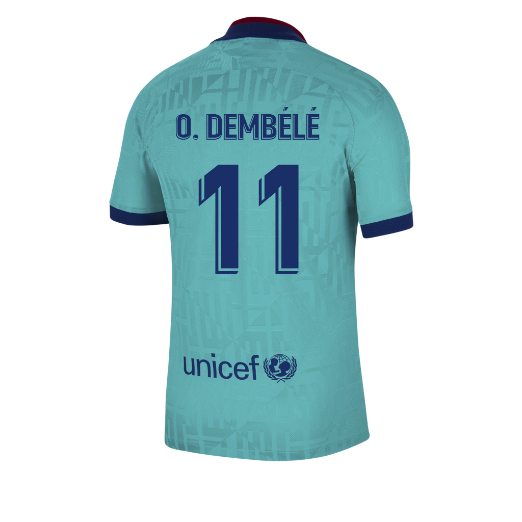 Lapset Jalkapallo Ousmane Dembele 11 3. Paita Sininen Pelipaita 2019/20 Lyhythihainen Paita