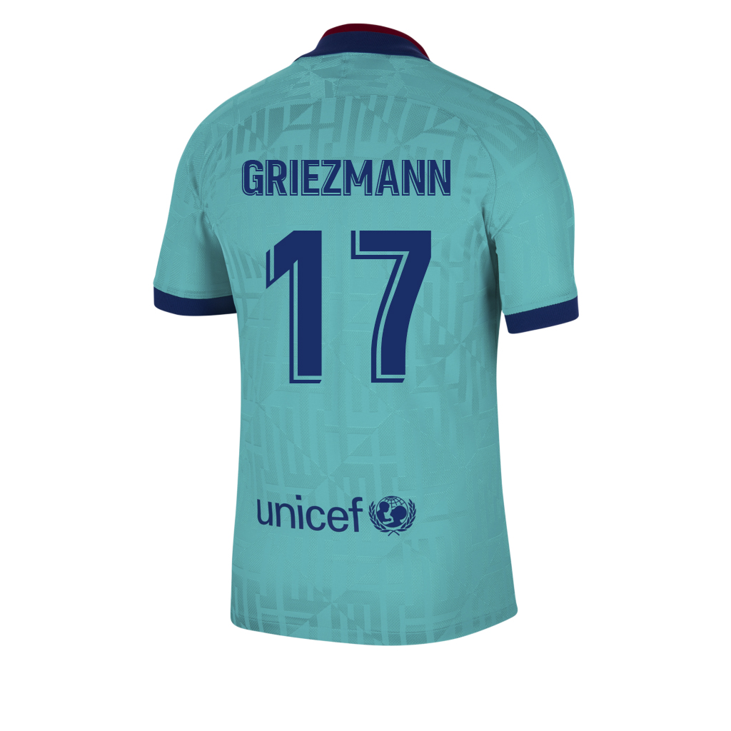 Lapset Jalkapallo Antoine Griezmann 17 3. Paita Sininen Pelipaita 2019/20 Lyhythihainen Paita