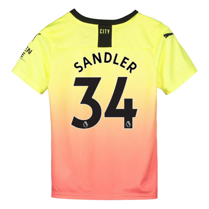 Lapset Jalkapallo Philippe Sandler 34 3. Paita Keltainen Oranssi Pelipaita 2019/20 Lyhythihainen Paita