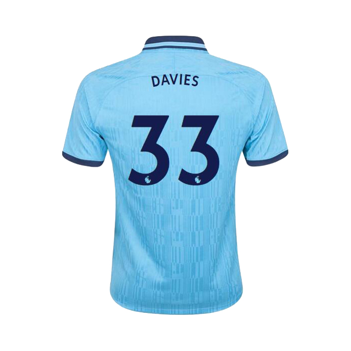 Lapset Jalkapallo Ben Davies 33 3. Paita Sininen Pelipaita 2019/20 Lyhythihainen Paita