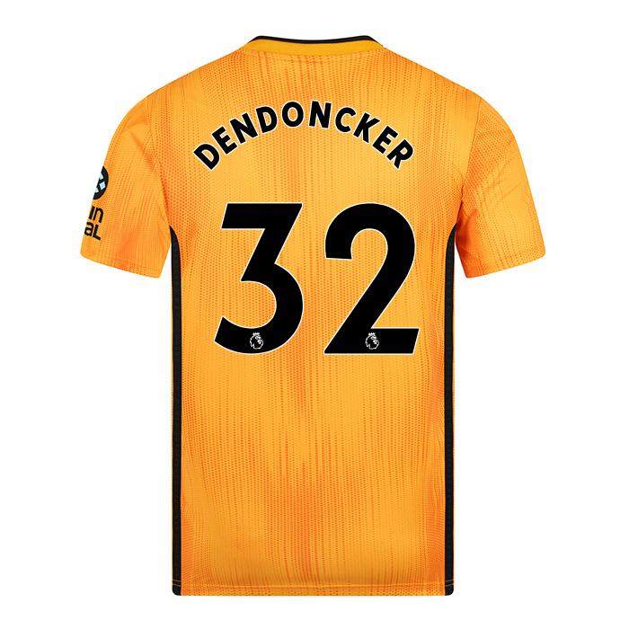 Lapset Jalkapallo Leander Dendoncker 32 Kotipaita Keltainen Pelipaita 2019/20 Lyhythihainen Paita