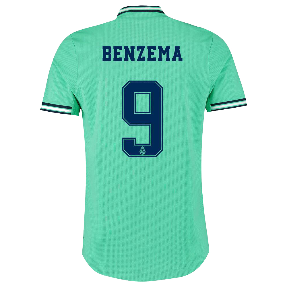 Lapset Jalkapallo Karim Benzema 9 3. Paita Vihreä Pelipaita 2019/20 Lyhythihainen Paita