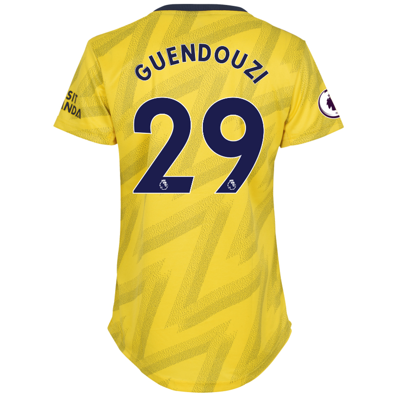 Naisten Jalkapallo Matteo Guendouzi 29 Vieraspaita Keltainen Pelipaita 2019/20 Lyhythihainen Paita