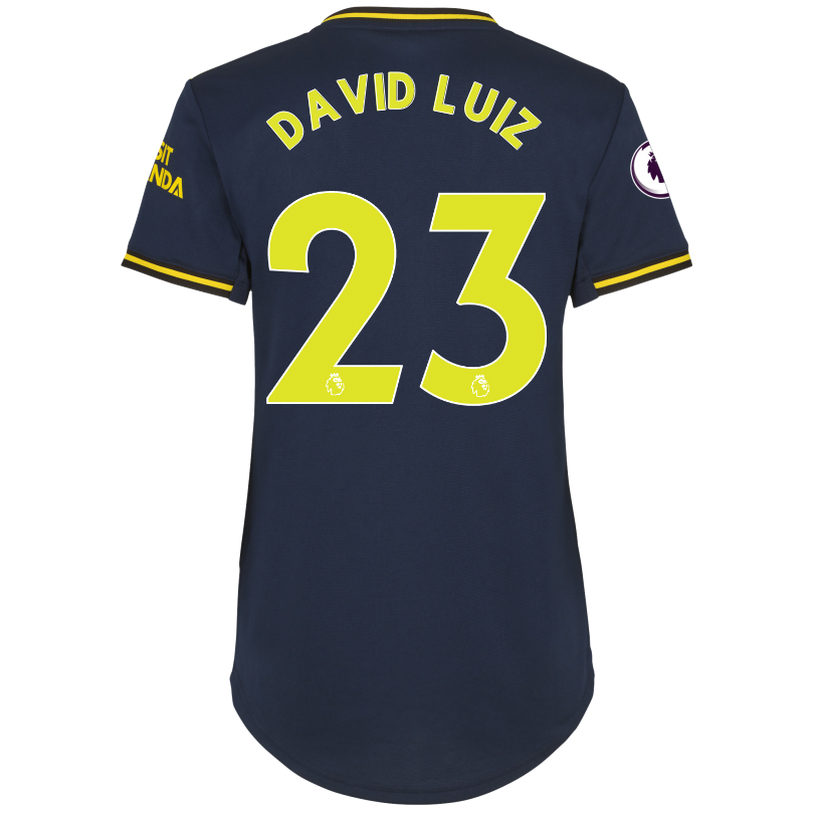 Naisten Jalkapallo David Luiz 23 3. Paita Tummansininen Pelipaita 2019/20 Lyhythihainen Paita