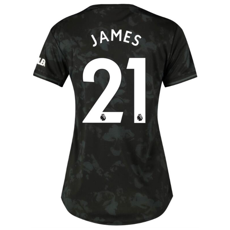 Naisten Jalkapallo James Man Utd 21 3. Paita Musta Pelipaita 2019/20 Lyhythihainen Paita