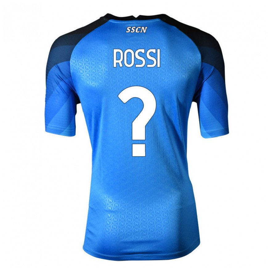 Kandiny Lapset Francesco Rossi #0 Tummansininen Harmaa Kotipaita 2022/23 Lyhythihainen Paita T-paita