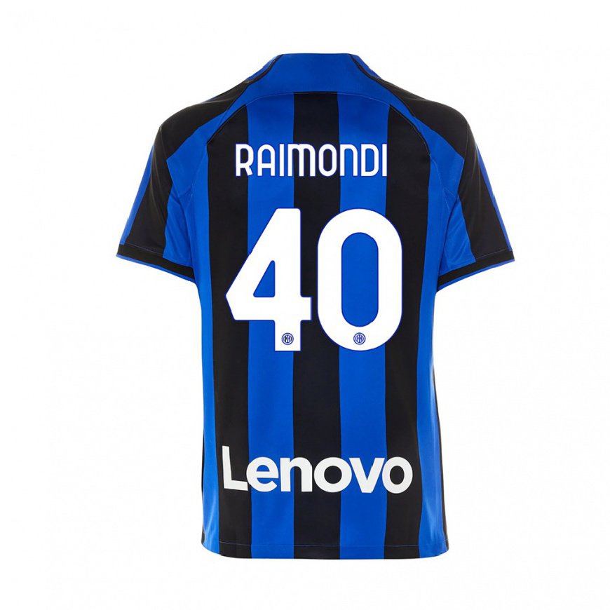 Kandiny Lapset Paolo Raimondi #40 Kuninkaallisen Sininen Musta Kotipaita 2022/23 Lyhythihainen Paita T-paita