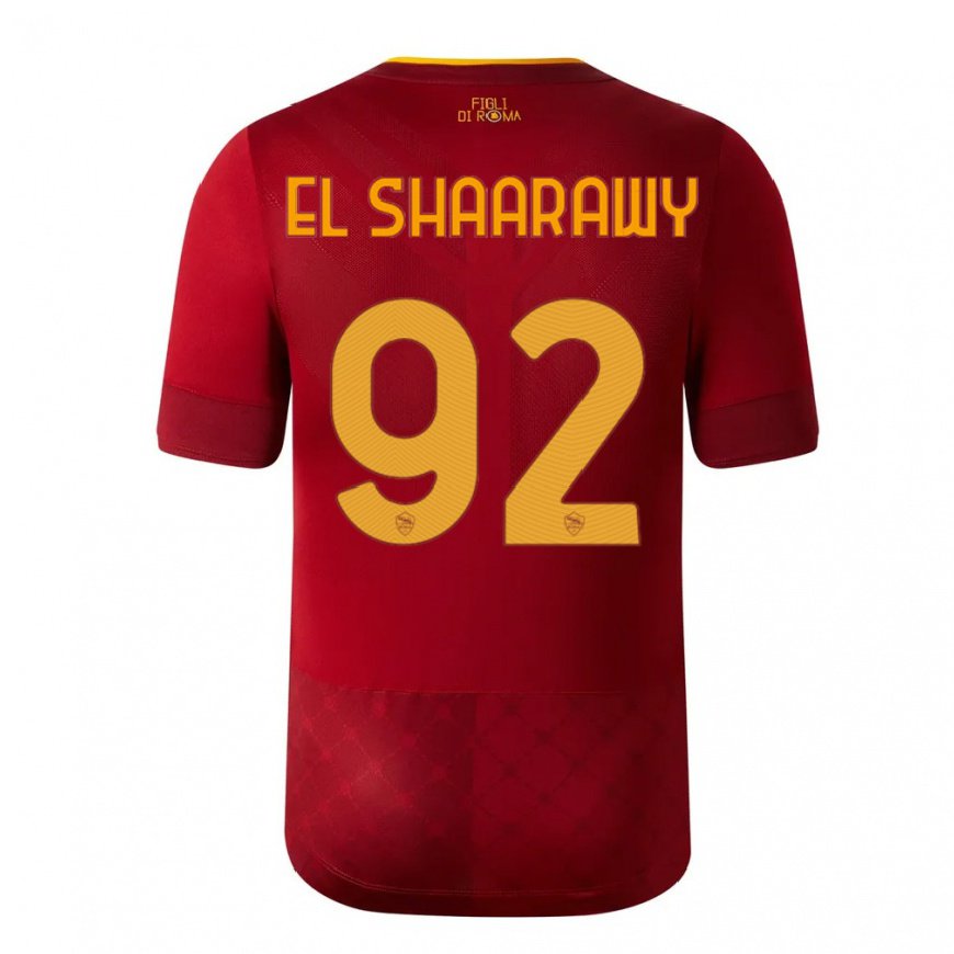 Kandiny Lapset Stephan El Shaarawy #92 Ruskea Punainen Kotipaita 2022/23 Lyhythihainen Paita T-paita