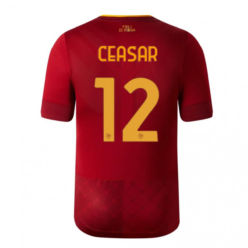 Kandiny Lapset Camelia Ceasar #12 Ruskea Punainen Kotipaita 2022/23 Lyhythihainen Paita T-paita