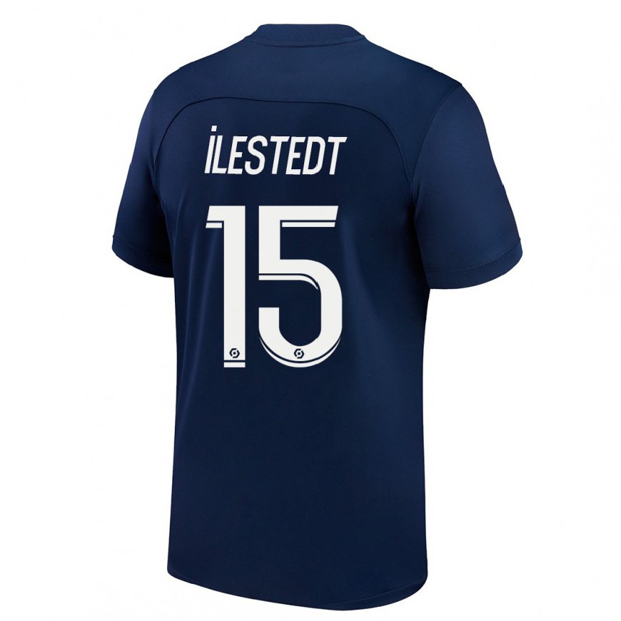 Kandiny Lapset Amanda Ilestedt #15 Tumma Sininen Punainen Kotipaita 2022/23 Lyhythihainen Paita T-paita
