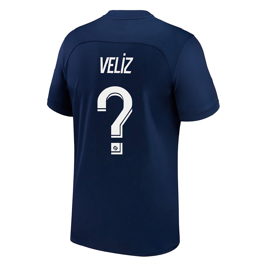 Kandiny Lapset Nehemiah Fernandez Veliz #0 Tumma Sininen Punainen Kotipaita 2022/23 Lyhythihainen Paita T-paita