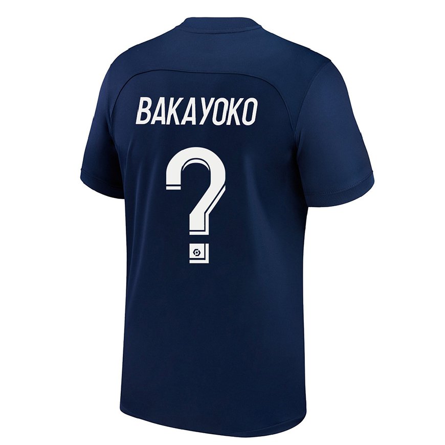 Kandiny Lapset Ibrahim Bakayoko #0 Tumma Sininen Punainen Kotipaita 2022/23 Lyhythihainen Paita T-paita