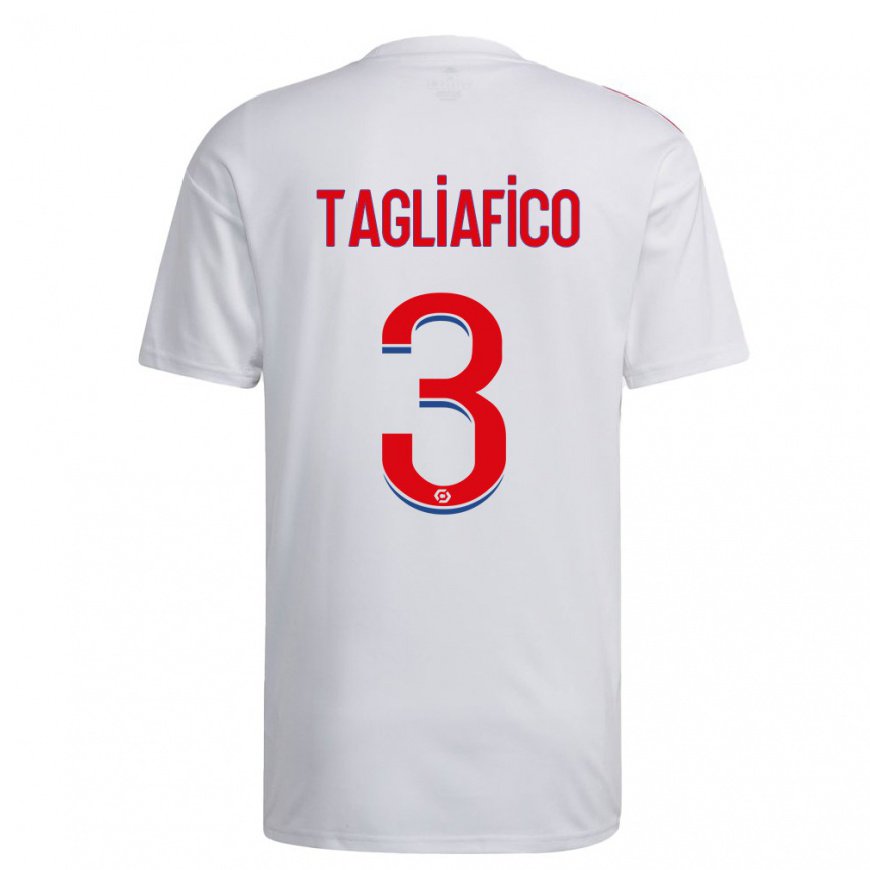 Kandiny Lapset Nicolas Tagliafico #3 Valkoinen Sininen Punainen Kotipaita 2022/23 Lyhythihainen Paita T-paita