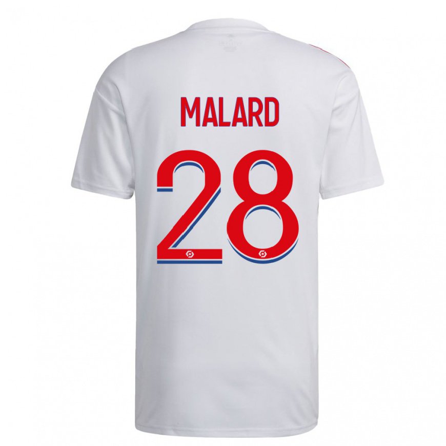Kandiny Lapset Melvine Malard #28 Valkoinen Sininen Punainen Kotipaita 2022/23 Lyhythihainen Paita T-paita