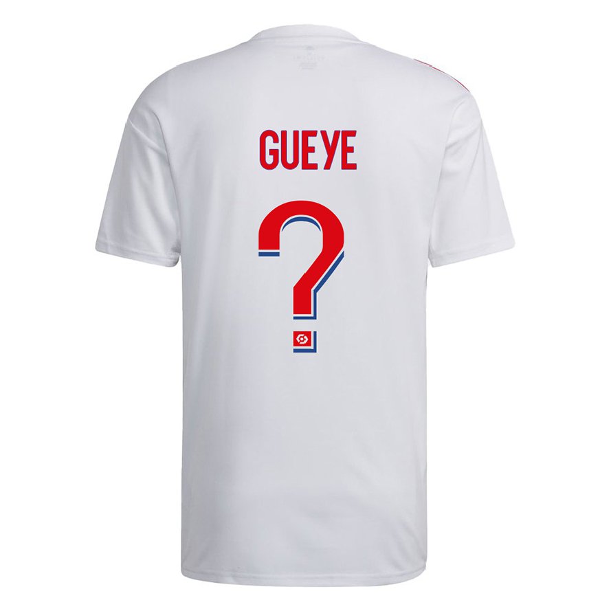 Kandiny Lapset Thiema Gueye #0 Valkoinen Sininen Punainen Kotipaita 2022/23 Lyhythihainen Paita T-paita