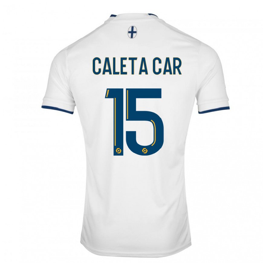 Kandiny Lapset Duje Caleta-car #15 Valkoinen Safiiri Kotipaita 2022/23 Lyhythihainen Paita T-paita