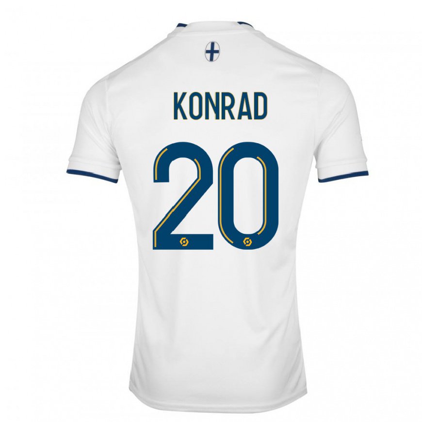 Kandiny Lapset Konrad De La Fuente #20 Valkoinen Safiiri Kotipaita 2022/23 Lyhythihainen Paita T-paita
