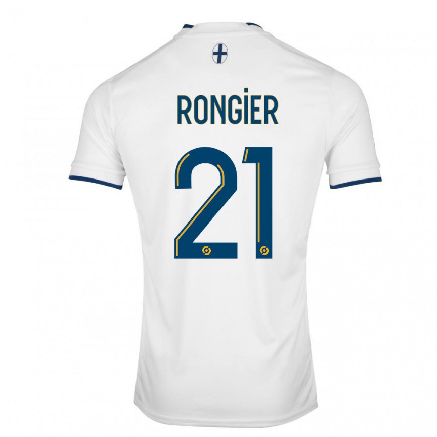 Kandiny Lapset Valentin Rongier #21 Valkoinen Safiiri Kotipaita 2022/23 Lyhythihainen Paita T-paita