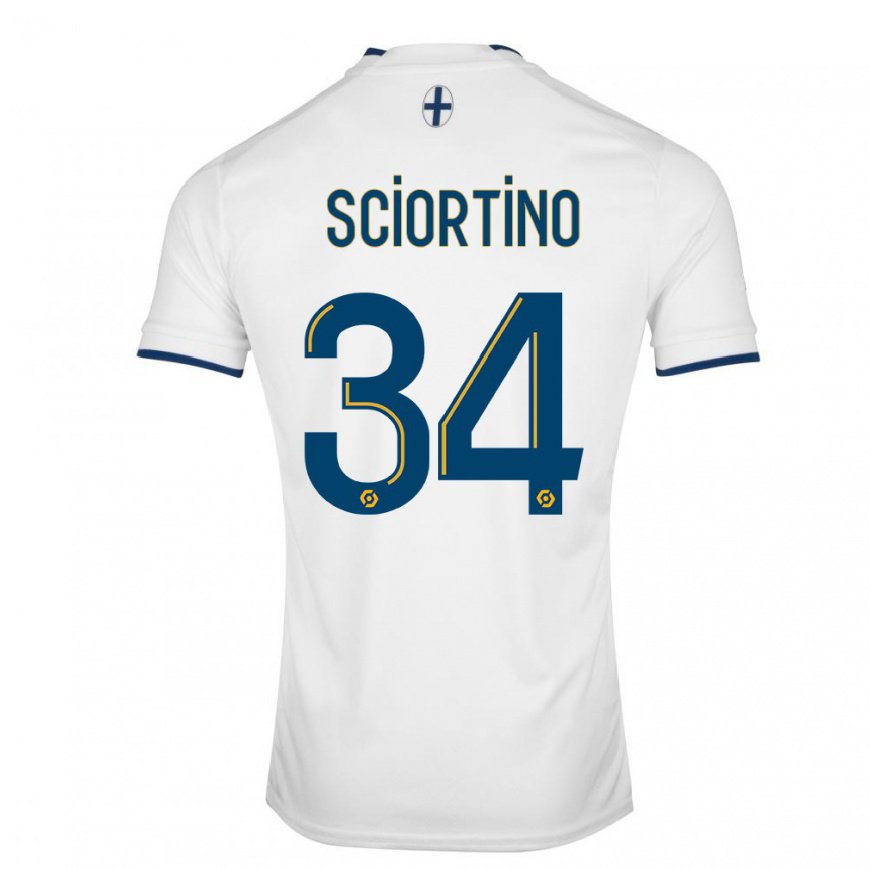 Kandiny Lapset Paolo Sciortino #34 Valkoinen Safiiri Kotipaita 2022/23 Lyhythihainen Paita T-paita
