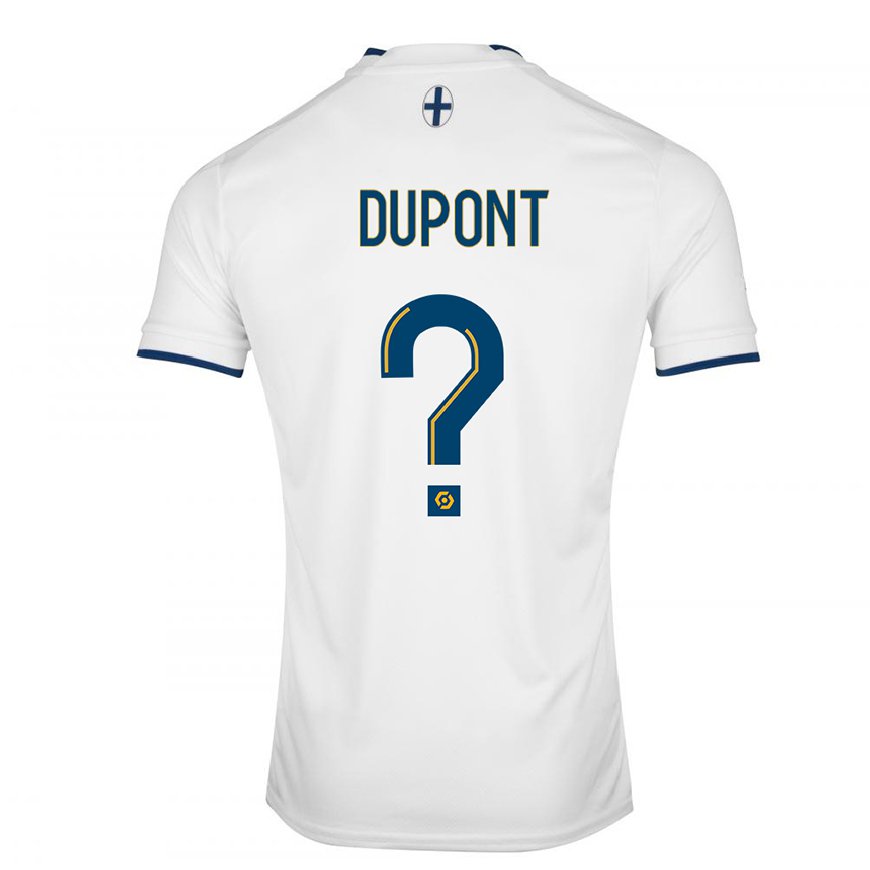 Kandiny Lapset Hugo Dupont #0 Valkoinen Safiiri Kotipaita 2022/23 Lyhythihainen Paita T-paita