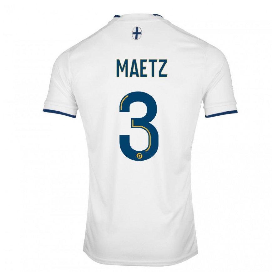 Kandiny Lapset Agathe Maetz #3 Valkoinen Safiiri Kotipaita 2022/23 Lyhythihainen Paita T-paita