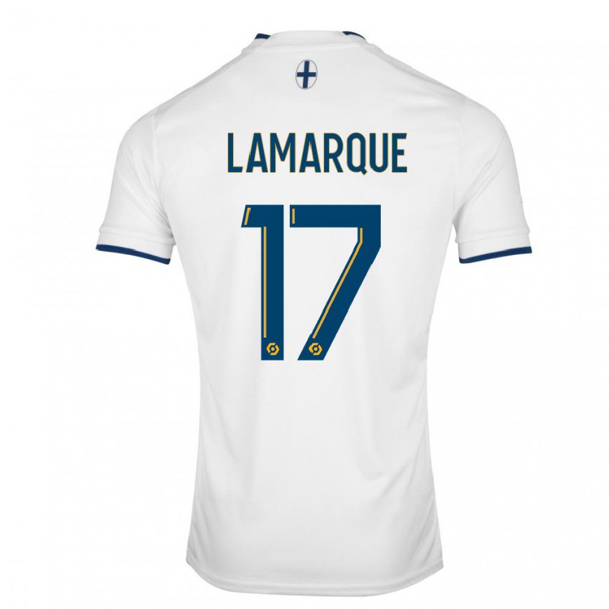 Kandiny Lapset Alais Lamarque #17 Valkoinen Safiiri Kotipaita 2022/23 Lyhythihainen Paita T-paita
