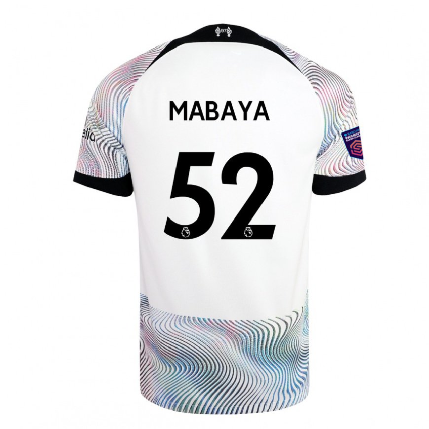 Kandiny Lapset Isaac Mabaya #52 Valkoinen Värikäs Vieraspaita 2022/23 Lyhythihainen Paita T-paita