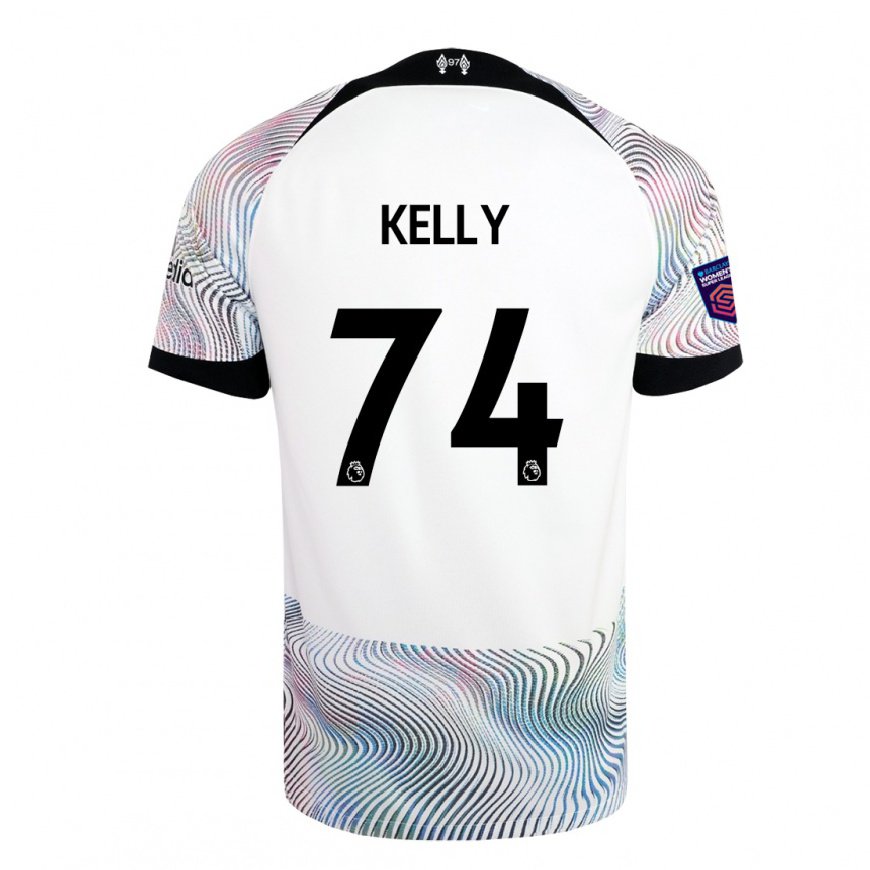 Kandiny Lapset Oscar Kelly #74 Valkoinen Värikäs Vieraspaita 2022/23 Lyhythihainen Paita T-paita
