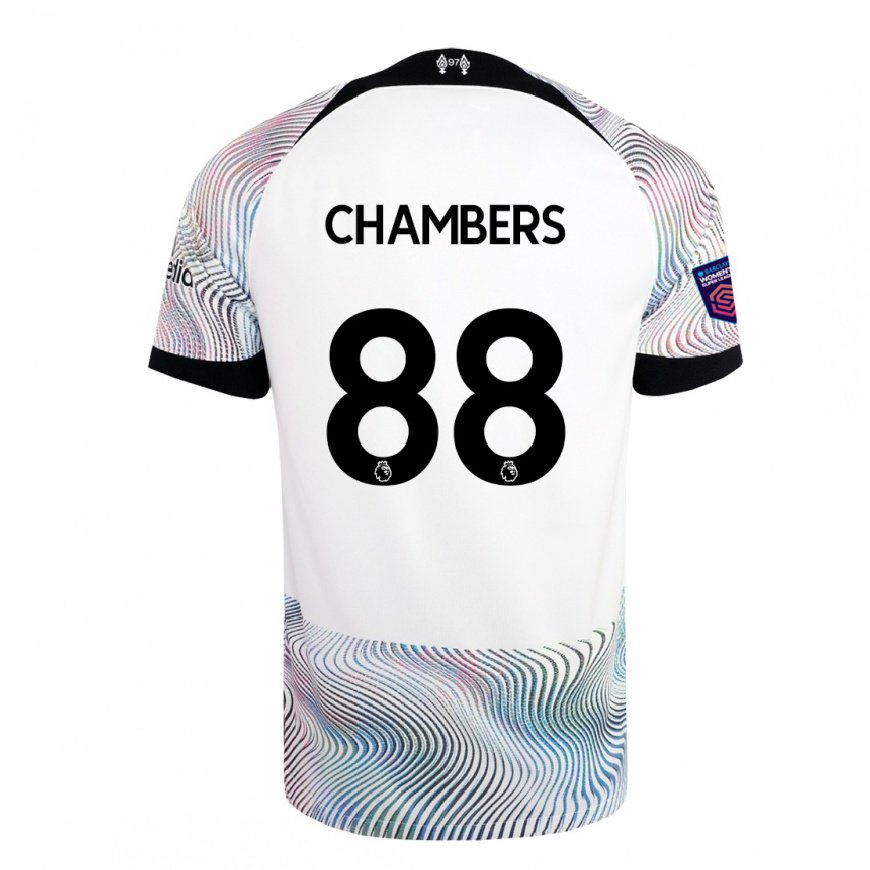 Kandiny Lapset Luke Chambers #88 Valkoinen Värikäs Vieraspaita 2022/23 Lyhythihainen Paita T-paita