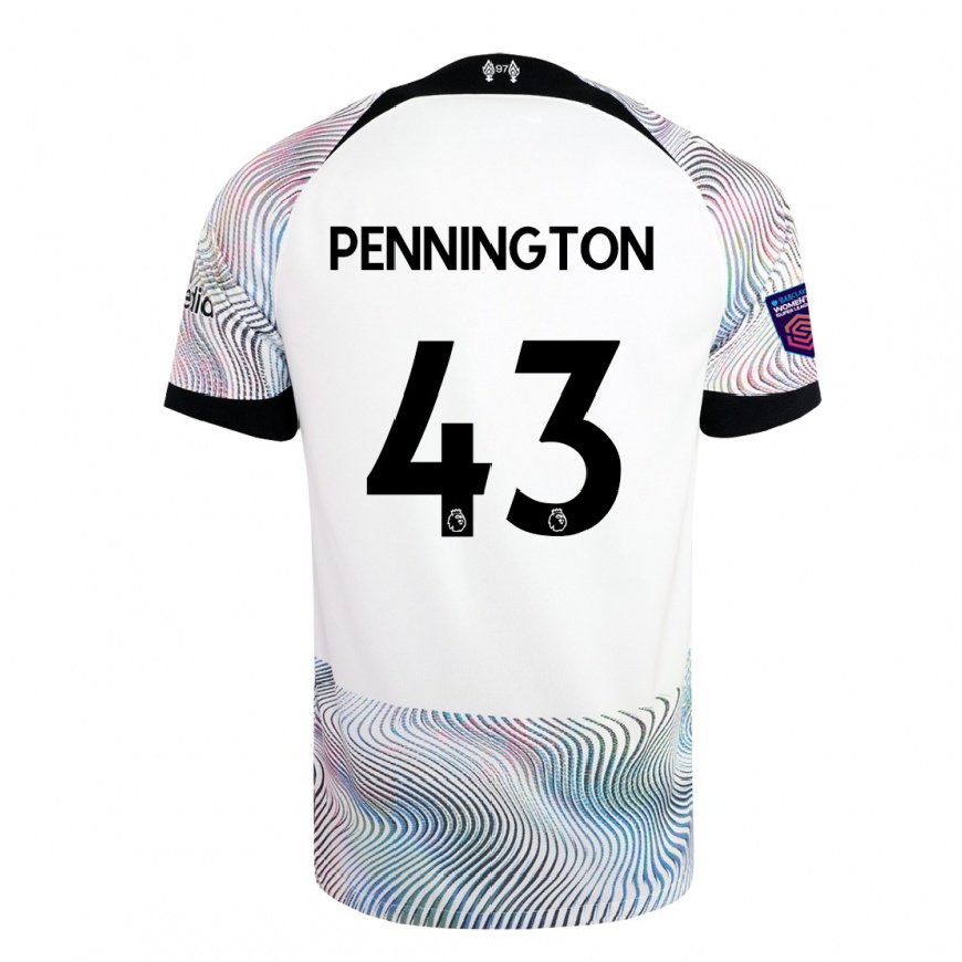 Kandiny Lapset Cody Pennington #43 Valkoinen Värikäs Vieraspaita 2022/23 Lyhythihainen Paita T-paita