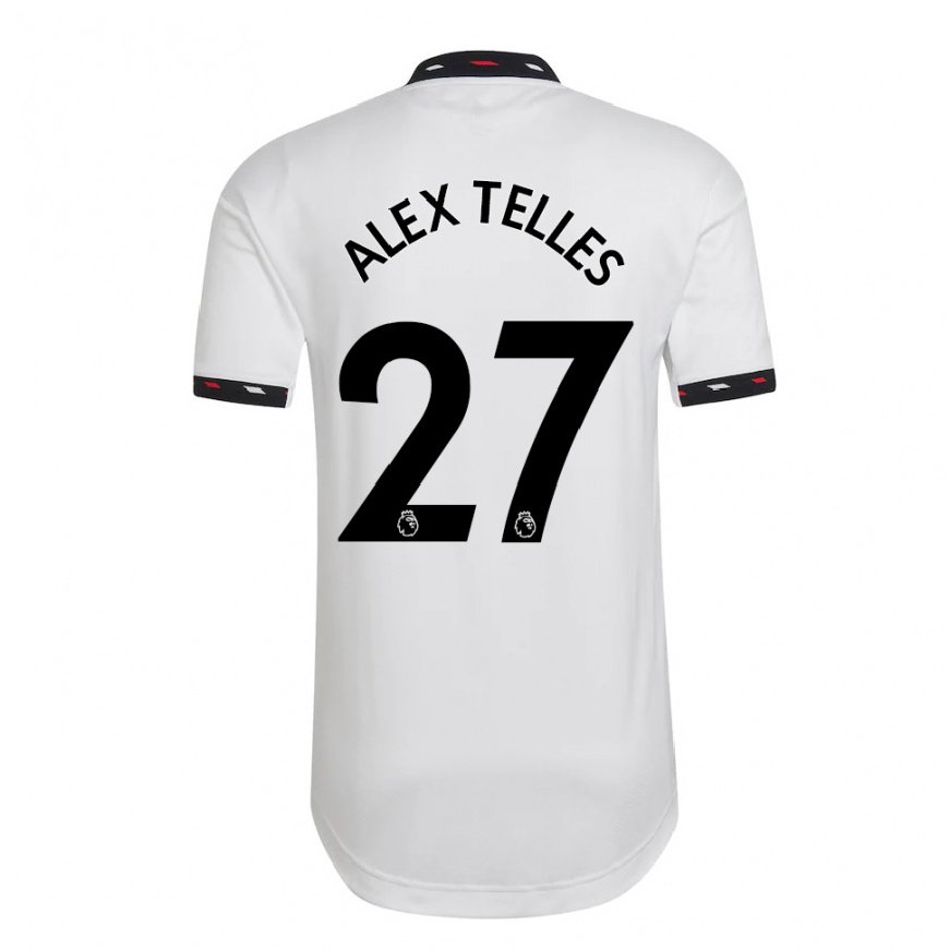 Kandiny Lapset Alex Nicolao Telles #27 Valkoinen Vieraspaita 2022/23 Lyhythihainen Paita T-paita