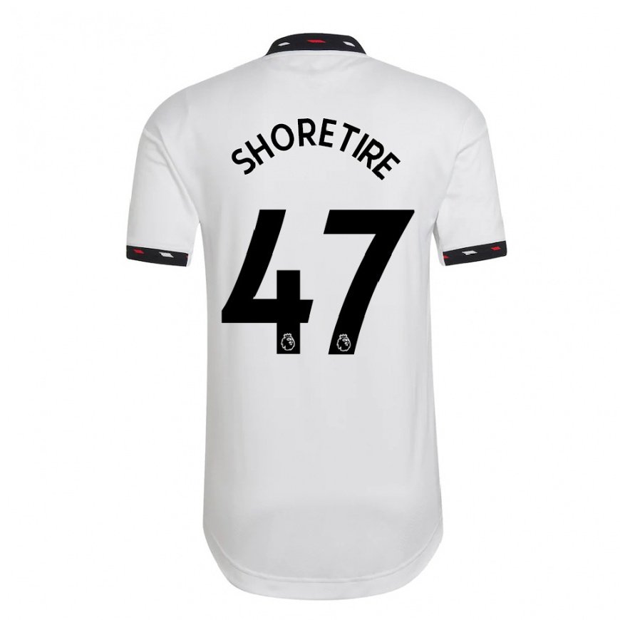 Kandiny Lapset Shola Shoretire #47 Valkoinen Vieraspaita 2022/23 Lyhythihainen Paita T-paita