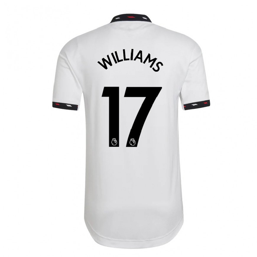 Kandiny Lapset Rachel Williams #17 Valkoinen Vieraspaita 2022/23 Lyhythihainen Paita T-paita