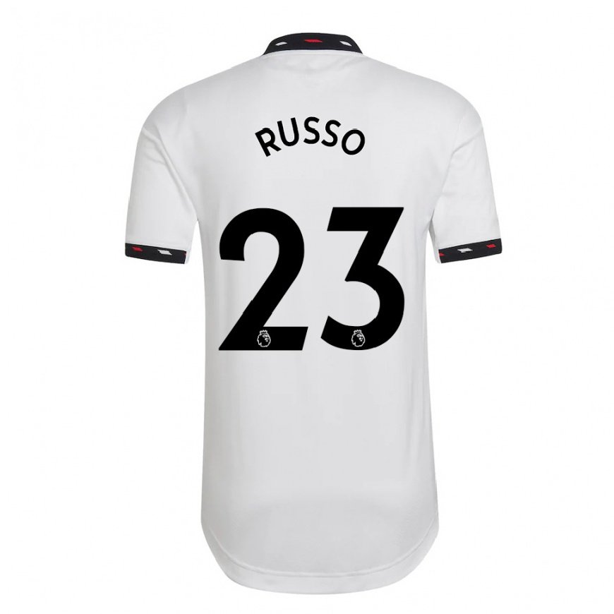 Kandiny Lapset Alessia Russo #23 Valkoinen Vieraspaita 2022/23 Lyhythihainen Paita T-paita