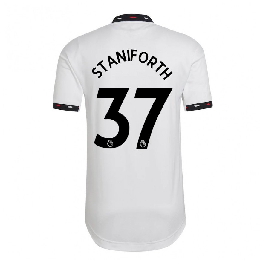 Kandiny Lapset Lucy Staniforth #37 Valkoinen Vieraspaita 2022/23 Lyhythihainen Paita T-paita