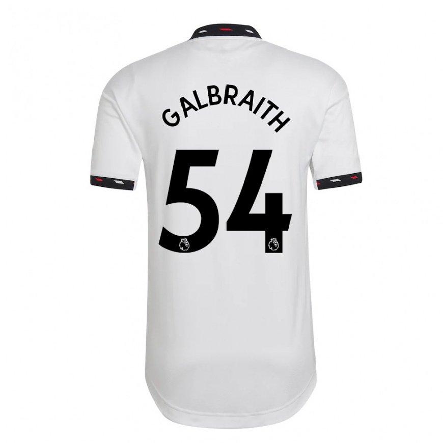 Kandiny Lapset Ethan Galbraith #54 Valkoinen Vieraspaita 2022/23 Lyhythihainen Paita T-paita
