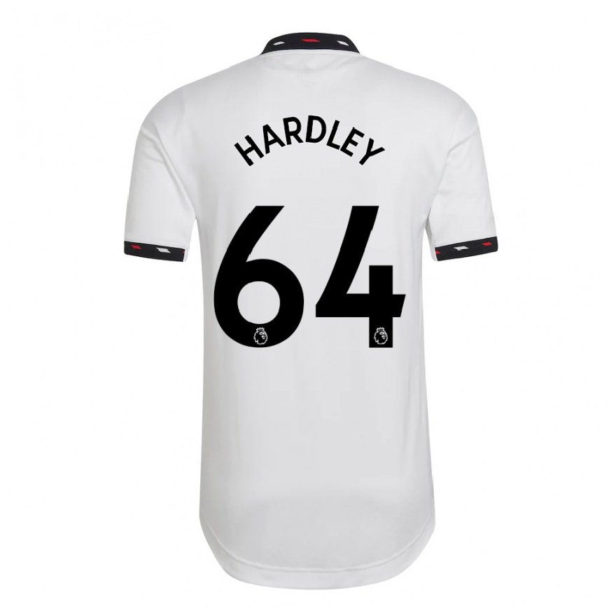 Kandiny Lapset Bjorn Hardley #64 Valkoinen Vieraspaita 2022/23 Lyhythihainen Paita T-paita