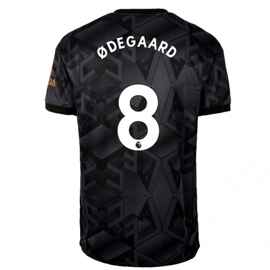 Kandiny Lapset Martin Odegaard #8 Musta Harmaa Vieraspaita 2022/23 Lyhythihainen Paita T-paita