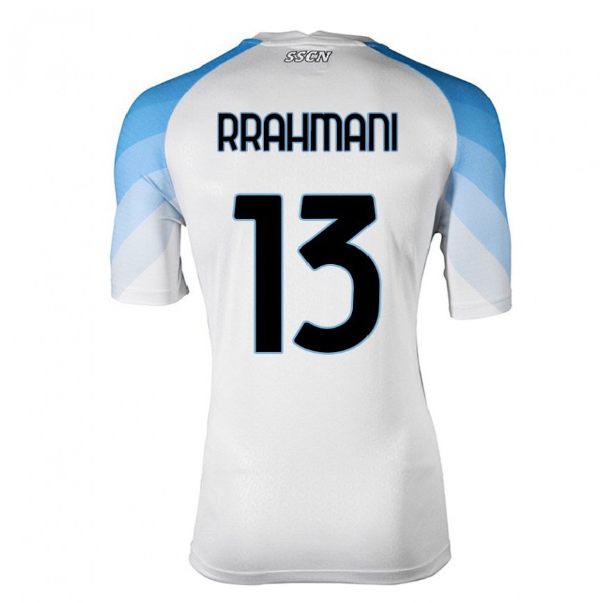 Kandiny Lapset Amir Rrahmani #13 Valkoinen Taivas Sininen Vieraspaita 2022/23 Lyhythihainen Paita T-paita