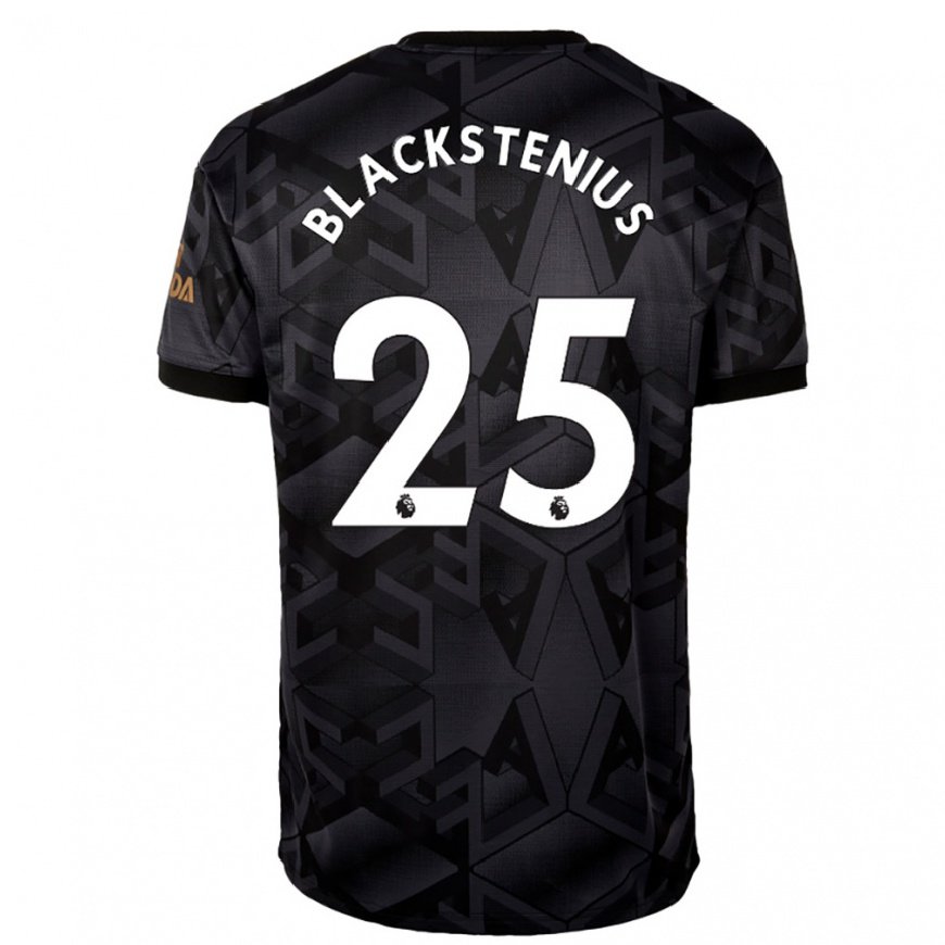 Kandiny Lapset Stina Blackstenius #25 Musta Harmaa Vieraspaita 2022/23 Lyhythihainen Paita T-paita
