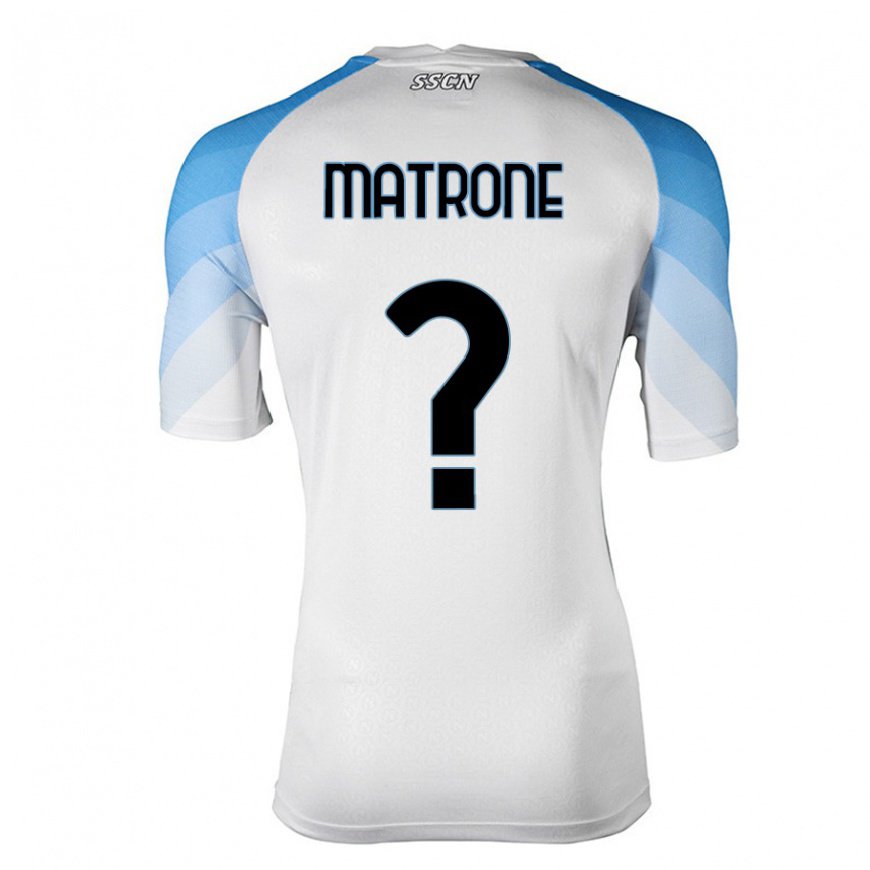 Kandiny Lapset Manuel Matrone #0 Valkoinen Taivas Sininen Vieraspaita 2022/23 Lyhythihainen Paita T-paita