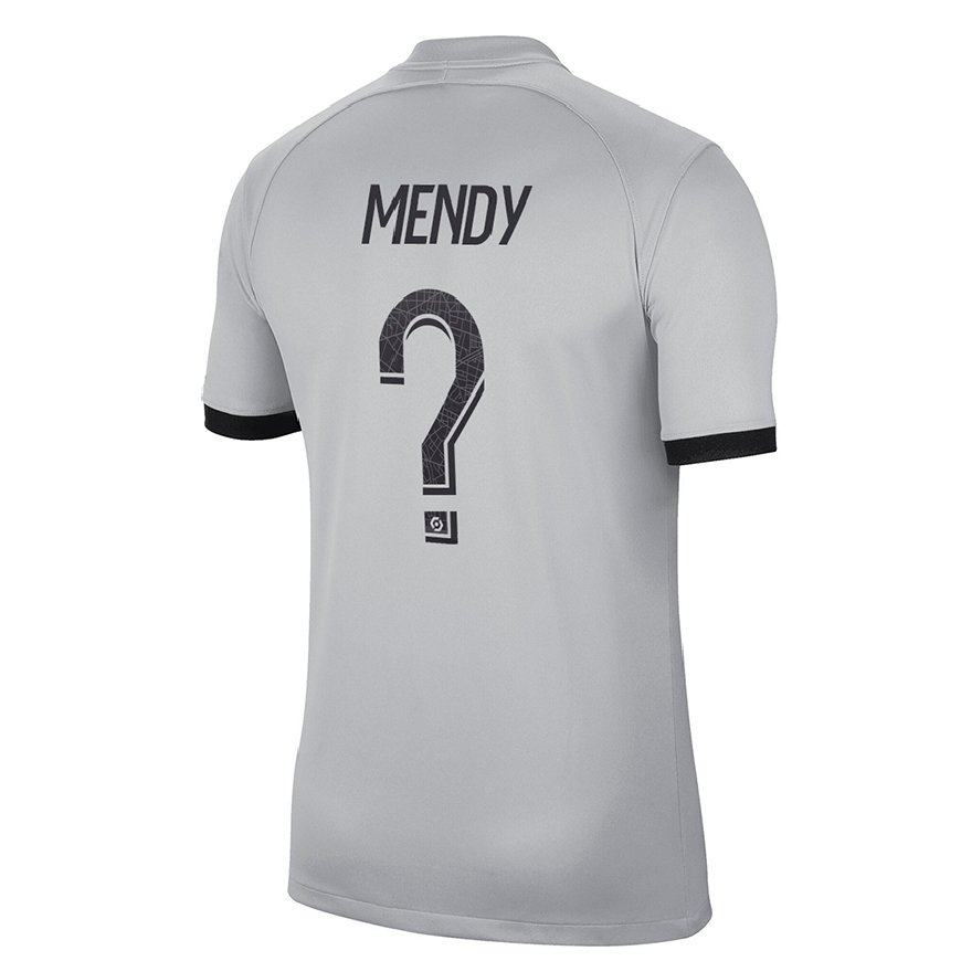 Kandiny Lapset Tony Mendy #0 Harmaa Vieraspaita 2022/23 Lyhythihainen Paita T-paita
