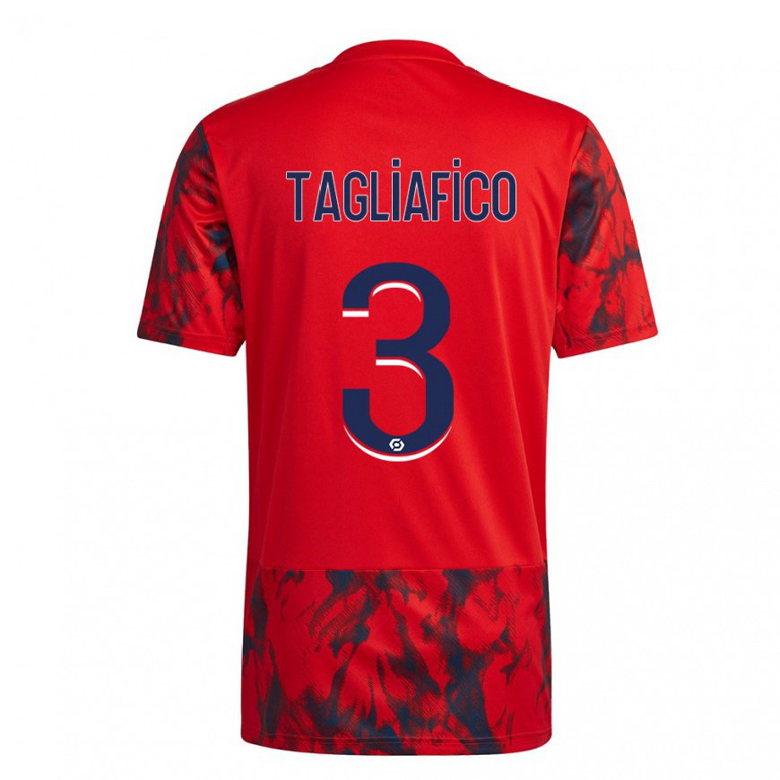 Kandiny Lapset Nicolas Tagliafico #3 Punainen Avaruus Vieraspaita 2022/23 Lyhythihainen Paita T-paita