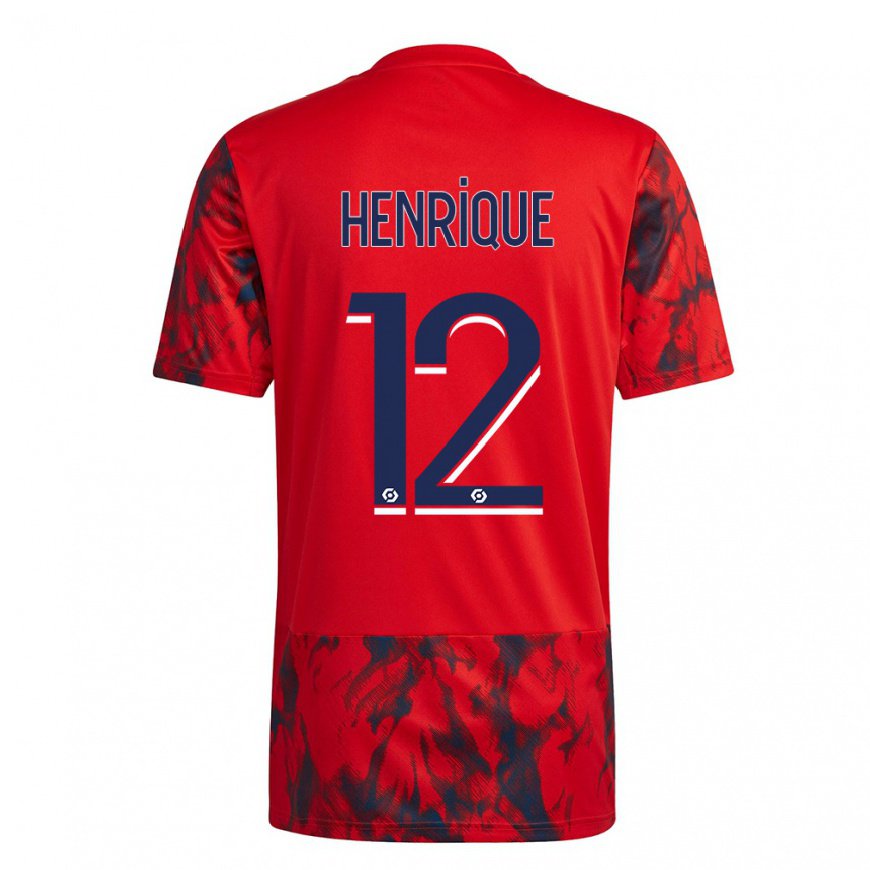 Kandiny Lapset Henrique #12 Punainen Avaruus Vieraspaita 2022/23 Lyhythihainen Paita T-paita