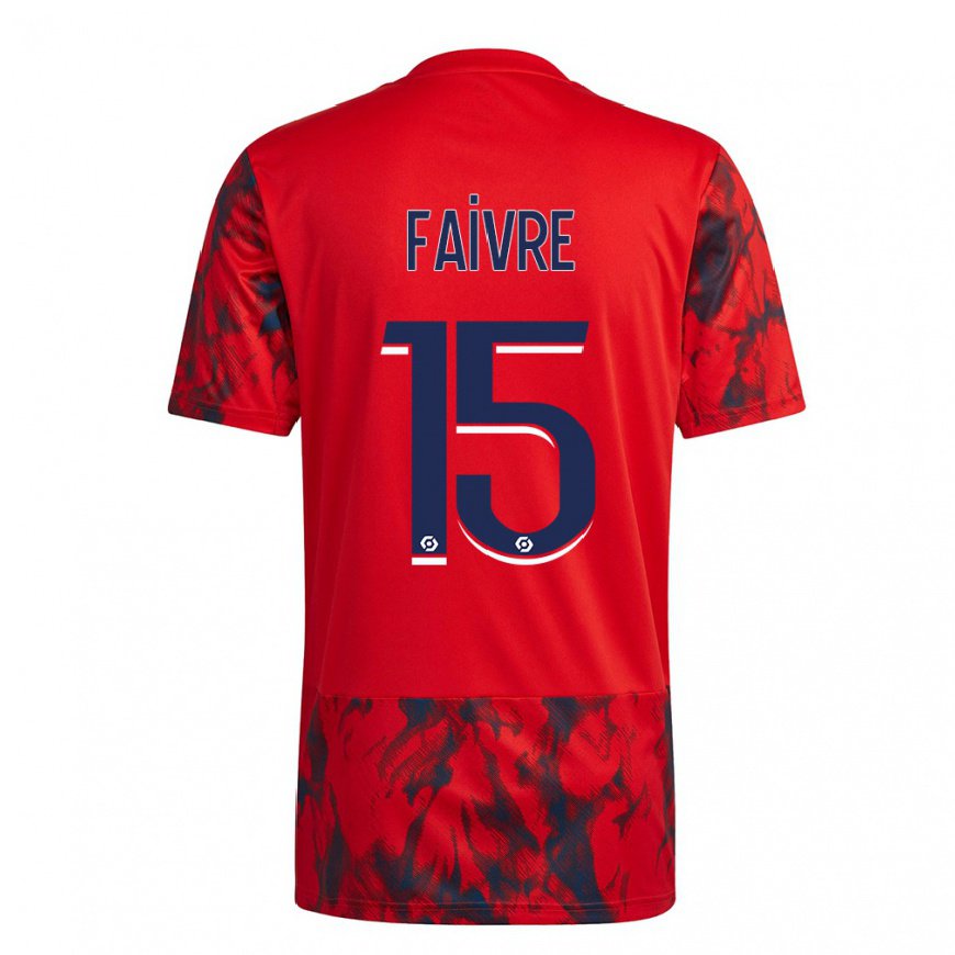 Kandiny Lapset Romain Faivre #15 Punainen Avaruus Vieraspaita 2022/23 Lyhythihainen Paita T-paita